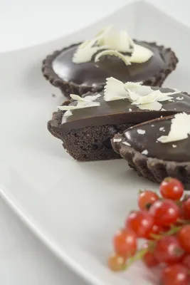 Schokotarte mit gebackener Ganache